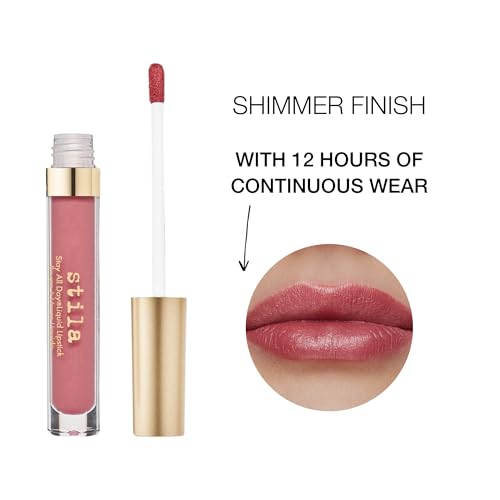 stila Stay All Day® Liquid Lipstick, Shimmering Metallic | Long-Lasting Color Wear, No Transfer | Hydrating, Lightweight with vitamin E & Avocado Oil for Soft Lips | 0.10 Fl. Oz., Pura Shimmer