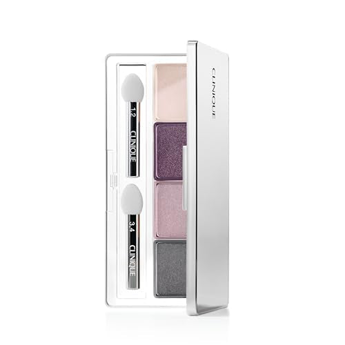 Clinique All About Shadow Eye Shadow Quad | Long Lasting, Crease + Fade Resistant + Safe For Sensitive Eyes, Going Steady, 0.05 Ounce