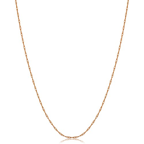 Kooljewelry Womens Chain Elegant Rope - 10k Gold Rope Chain Necklace Thin