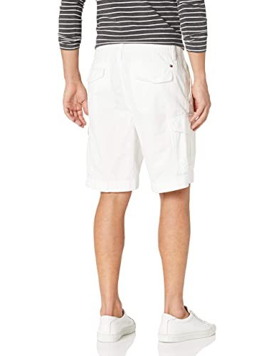 Tommy Hilfiger Men's 6 Pocket Cargo Shorts Bright White
