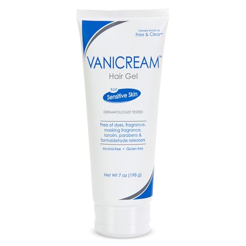 Vanicream Hair Gel, 7 Oz, Formulated without Common Irritants for Sensitive Skin, Styling Gel with Firm Hold & Non-Greasy Finish, Helps Control Static & Add Volume, Dermatologist Tested
