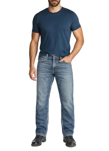 Flypaper Mens Fashion Bootcut Jeans Regular FIT Medium Vintage Blue Size 32X30