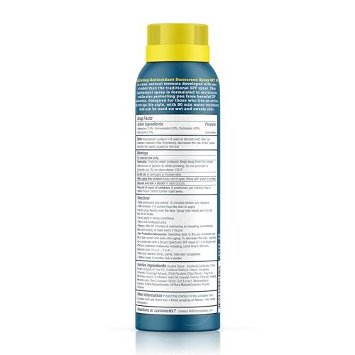 Oars + Alps SPF 50 Body Sunscreen Spray, Clear + Lightweight, 2pk, 6oz
