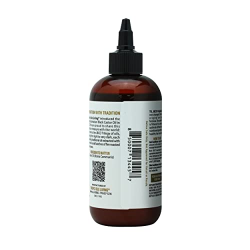 Tropic Isle Living Jamaican Black Castor Oil 8 fl oz – Strengthening & Nourishing Oil | With Vitamin E & Omega Fatty Acids | For Hair, Skin, Eyebrows & Eyelashes