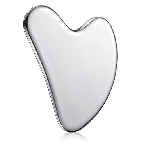 Nuanchu 304 Stainless Steel Gua Sha Facial Tool Silver