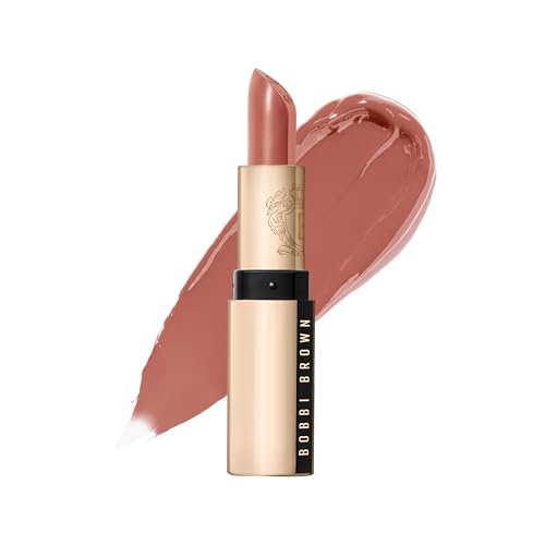 Bobbi Brown Luxe Lipstick | Bold, Skincare-Infused Lipstick for Rich Satin Finish | Chamomile Oil & Jasmine Flower Wax, 0.12 Ounce, Pale Mauve