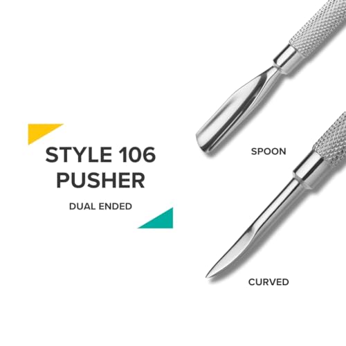 Rui Smiths Cuticle Pusher Style 106 - Dual Ended Stainless Steel Tool
