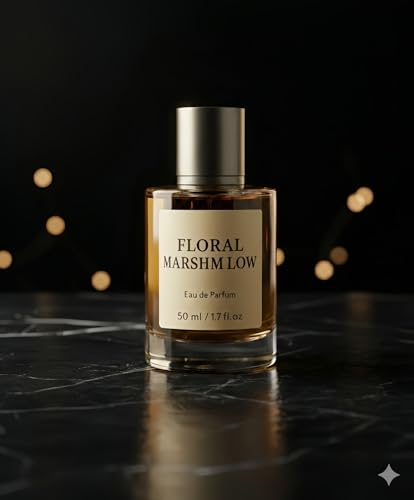Floral Marshmallow Eau de Parfum for Women, Long-Lasting Gourmand，1.7 Oz