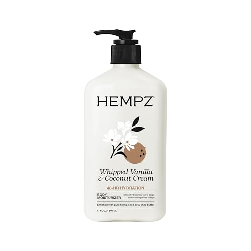 Hempz Whipped Vanilla & Coconut Cream Moisturizing Body Lotion - 17 Fl Oz