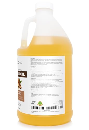 velona Argan Oil - 64 fl oz, Cold Pressed, Unrefined, with Pump