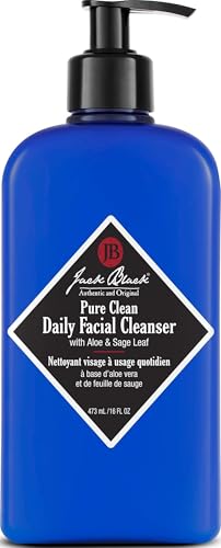 Jack Black Pure Clean Daily Facial Cleanser for Men - 2-in-1 Mens Facial Cleanser & Toner, 16 Fl Oz