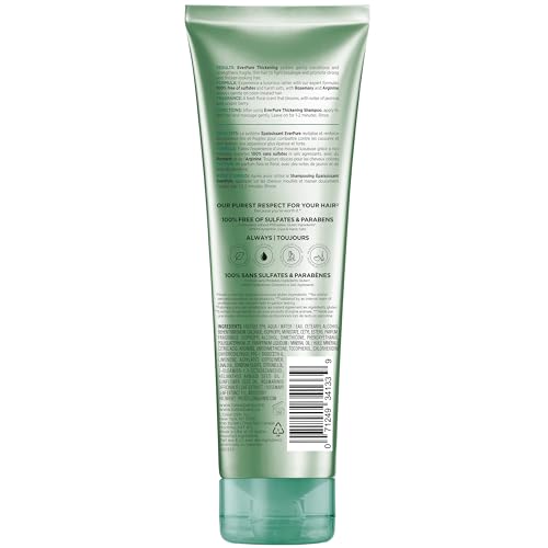 L'Oreal Paris Thickening Sulfate Free Conditioner, Thickens + Strengthens Thin, Fragile Hair, Hair Care with Rosemary Leaf, EverPure, 8.5 Fl Oz (Packaging May Vary)