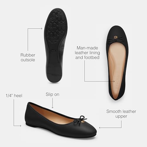 Coach Women's Abigail Ballet Flat, Black, 6