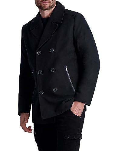 Karl Lagerfeld Paris Men's Expose Pocket Bomber Jacket, Black, Medium