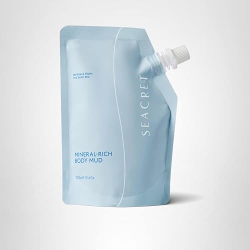 SEACRET Minerals Dead Sea Mud, Mineral Rich Body Mud Treatment Removes Excess Oil and Dead Skin Cells, 10.6 Oz / 313 g