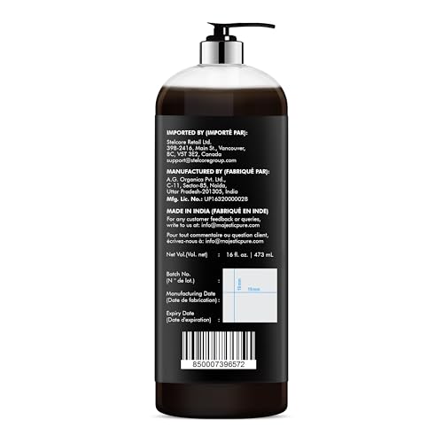 Majestic Pure Jamaican Black Castor Oil, 100% Natural Oil - 16 Fl Oz