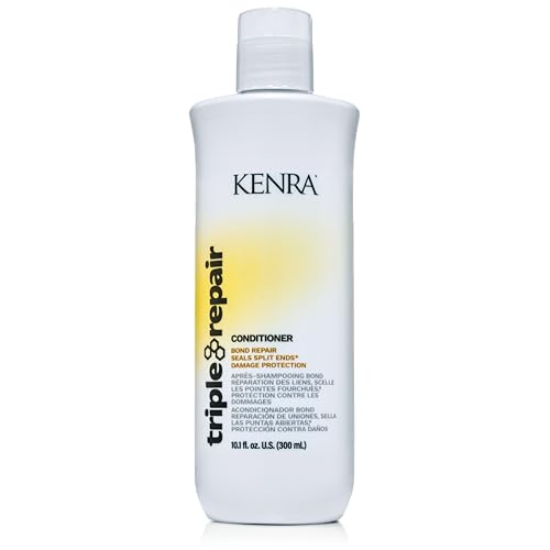 Kenra Professional Triple Repair Conditioner | Targets & Repairs Weak or Broken Bonds | Split Ends | Damaged Hair | Bond Builder | Sulfate-Free | 10.1 fl. oz.