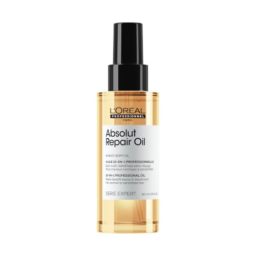 L'Oréal Professionnel Absolut Repair 10-in-1 Oil – For Dry Hair, 3.04 Fl Oz