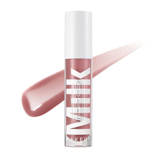 Milk Makeup Odyssey Lip Gloss – Non-Sticky, Hydrating + Sheer-Tinted Gloss with Long-Lasting, High Shine Finish – Vegan Formula Nourishes with Jojoba Oil – Wander (Mauve), 0.2oz