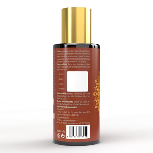 EKMIVEDA Ayurvedic Castor & Rosemary Oil For Hair Density With Bhringraj, Coconut, Amla, Argan, Brahmi. DHT Blocker. Hair Loss Treatment For Women & Men, 2.37 Fl Oz