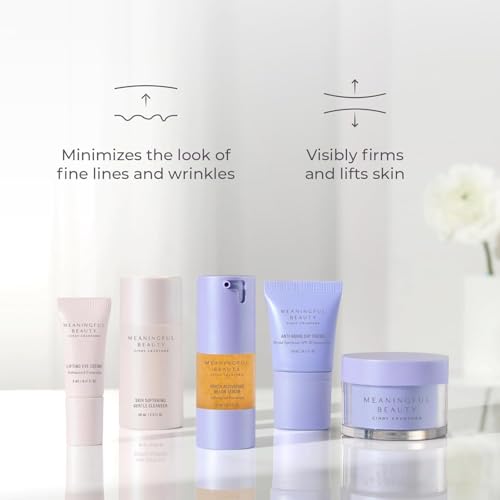 Meaningful Beauty Travel Size 5-Piece Anti-Aging Skincare Starter Kit