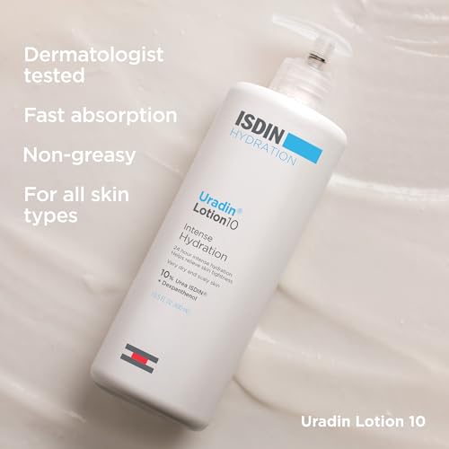 ISDIN Uradin Moisturizing Body Lotion 10 for Dry Skin, 13.5 fl oz