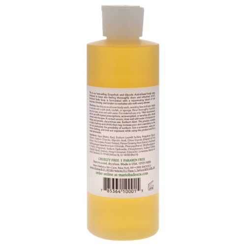 Mario Badescu AHA Botanical Body Wash Moisturizing, Clarifying and Gentle Exfoliating Wash for Brighter, Softer and Smoother Skin, Body Soap Infused with Glycolic Acid & Fruit Enzymes, 8 Fl Oz