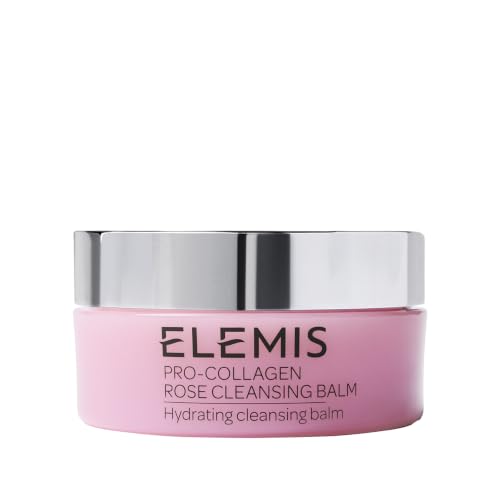 ELEMIS Pro-Collagen Rose Cleansing Balm - 3-in-1 Daily Face Cleanser - Melts Away Waterproof Makeup and Sunscreen - Rose and Elderberry Oil - 100