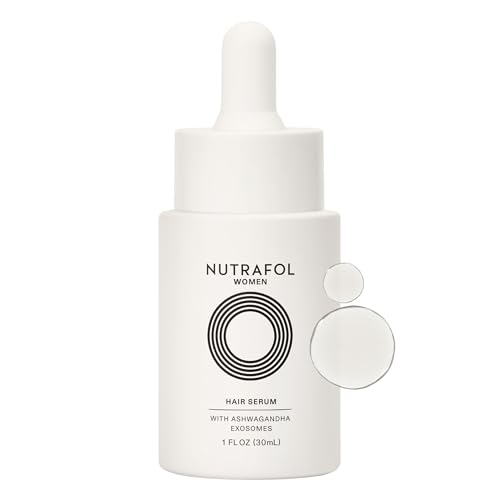 Nutrafol Women's Hair Serum, Supports Visibly Thicker and Stronger Hair, Vegan, Lightweight and Fast-Absorbing - 1 Fl Oz, 1 Bottle