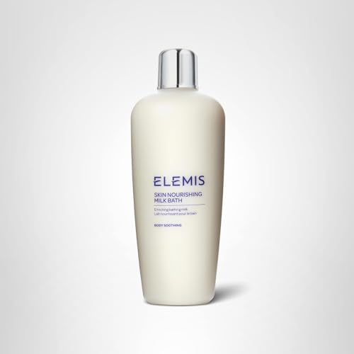 ELEMIS Skin Nourishing Milk Bath 400ml – Softening Body Cleanser for Dry Skin, Gently Moisturizes & Soothes with Milk Protein & Oat Extract