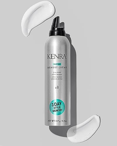 Kenra Professional Nitro Memory Crème 18 | Firm Hold Crème Mousse | All Hair Types | 8 Oz
