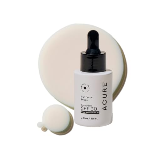 Acure Sun Serum Drops SPF 30 - Skincare for a Hydrating Glow - 1 fl oz