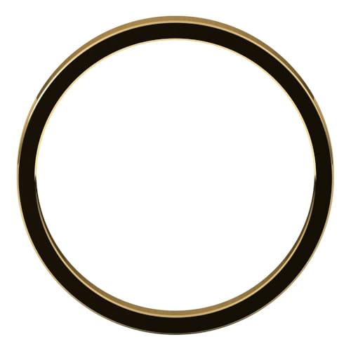 Sonia Jewels Solid 14k Yellow Gold 2.5mm Flat Wedding Band Ring Classic Plain Traditional - Size 7
