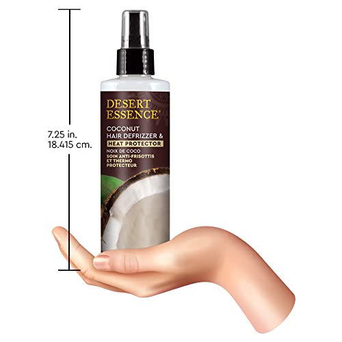 Desert Essence Coconut Hair Defrizzer & Heat Protector, 8 fl oz