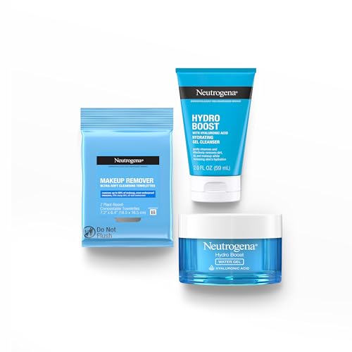 Neutrogena Refresh & Hydrate Skin Care Set, Travel Size, 3 Items