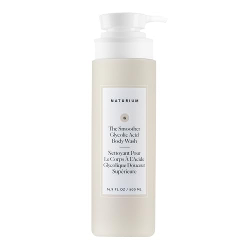 Naturium The Smoother Glycolic Acid Exfoliating Body Wash, Soft & Smoothing Cleanser, 16.9 oz
