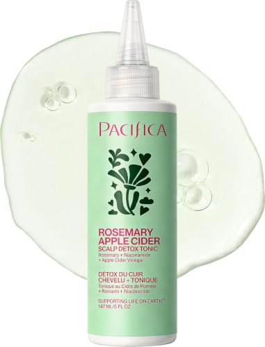 Pacifica Scalp Detox Tonic – Scalp Exfoliator with Glycolic & Salicylic Acid for Clarifying Build Up & Purifying – Infused with Rosemary to Support an Itchy, Dry Head – Vegan & Cruelty-Free – 5 oz