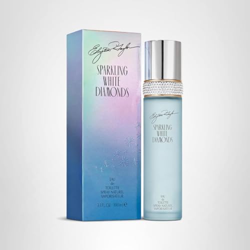 Elizabeth Taylor Women's Perfume, Sparkling White Diamonds, Eau De Toilette EDT Spray, 3.3 Fl Oz