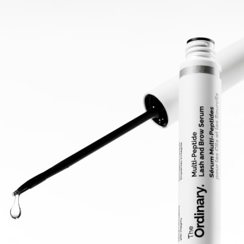 The Ordinary Multi-Peptide Lash and Brow Serum, Peptide-Powered Formula for Thicker, Fuller Looking Lashes & Brows, 0.16 Fl Oz (Pack of 2)