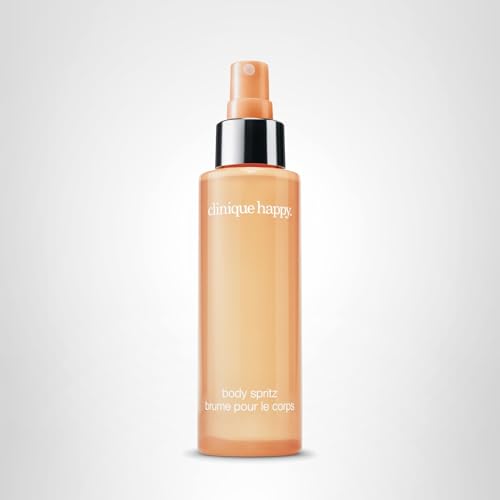 Clinique Happy Body Spritz | Notes of Grapefruit, Bergamot, Hawaiian Wedding Flower + Spring Mimosa | Women's Fragrance, 4.2 Fl Oz