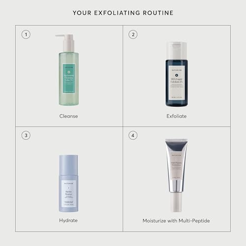 Naturium BHA Liquid Exfoliant 2%, Leave-on Face & Skin Care Exfoliating Pore Treatment, with Salicylic Acid & Bioactive Fruit Acids, Packaging May Vary, 4 oz
