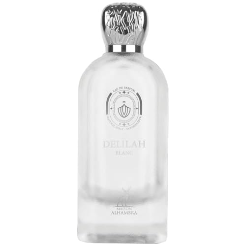 Maison Alhambra Delilah Blanc – Citrus, Amber, Floral, Musky – Eau de Parfum Spray Long-Lasting Fragrance for Women, 3.4 Ounce / 100 ml