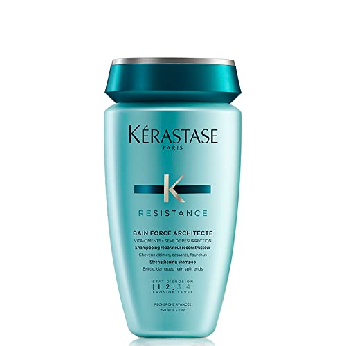 Kerastase Resistance Force Architecte Shampoo - Reconstructing Repair Shampoo For Weak and Damaged Hair, Formulated With Pro-Keratine Complex, 8.5 Fl Oz