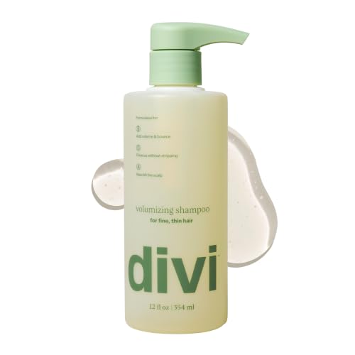 divi Volumizing Shampoo for Fine, Thin Hair with Postbiotics | 12 fl oz