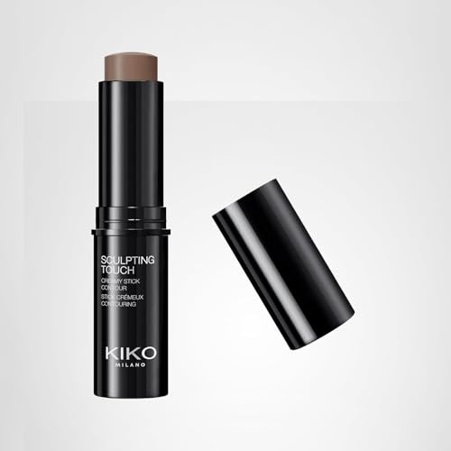 Kiko Milano Sculpting Touch Creamy Stick Contour – Blendable, Long-Lasting Cream Contour Stick for Face, Buildable Coverage, Easy Application – 202 Ebony – 10g