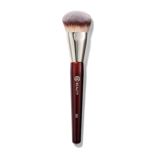 BK BEAUTY 101 Contoured Foundation Brush for Liquid & Cream Makeup