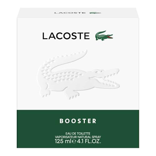 Lacoste - Booster Eau de Toilette - Men's Fragrance - Fougere Aromatic - With notes of Mint, Lavender & Cedarwood - 4.1 Fl Oz