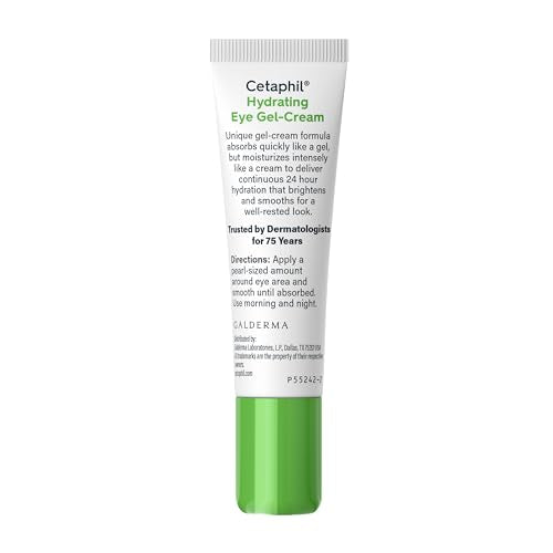 Cetaphil Hydrating Eye Gel-Cream, Hyaluronic Acid Brightening 0.5 fl oz