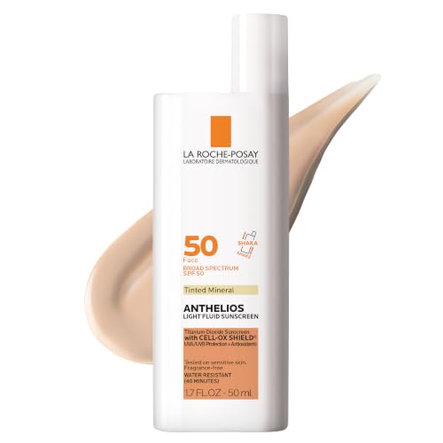 La Roche-Posay Ultra-Light, Tinted Mineral Sunscreen for Face SPF 50, Light
