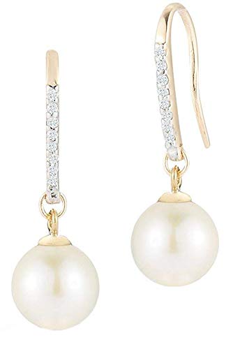 Mateo New York, Single Pearl drop earrings